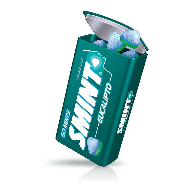 Smint Tin Eucalypto 12U/ESTUCHE