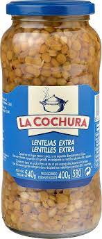 Lentejas bote 400g La cochura