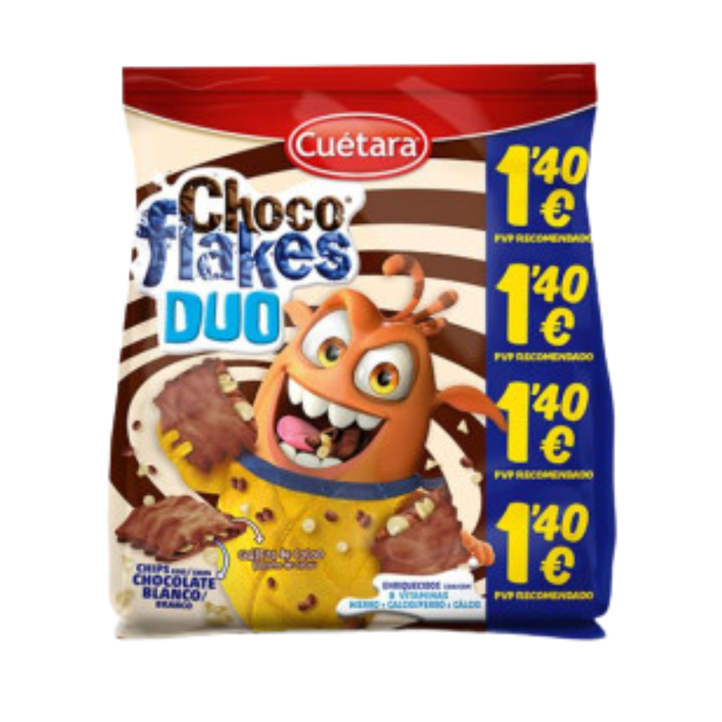 CHOCO FLAKES DUO 120GR PVP 1,40€
