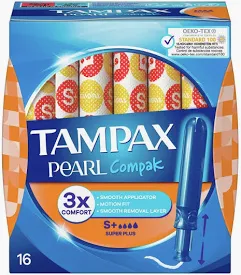 Tampax compak Pearl 18 u. Super plus.