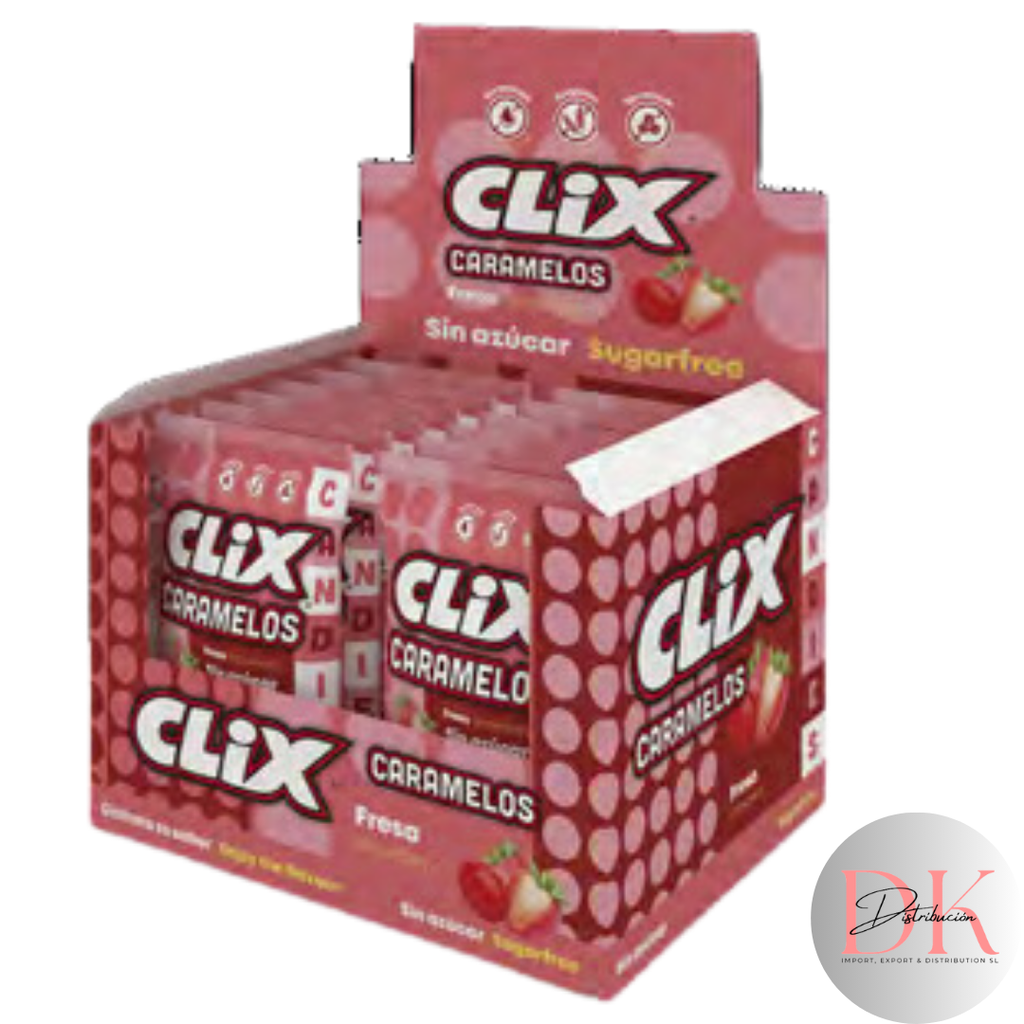Clix Caramelos S/A Bolsas Fresa 20Bolsas*10und