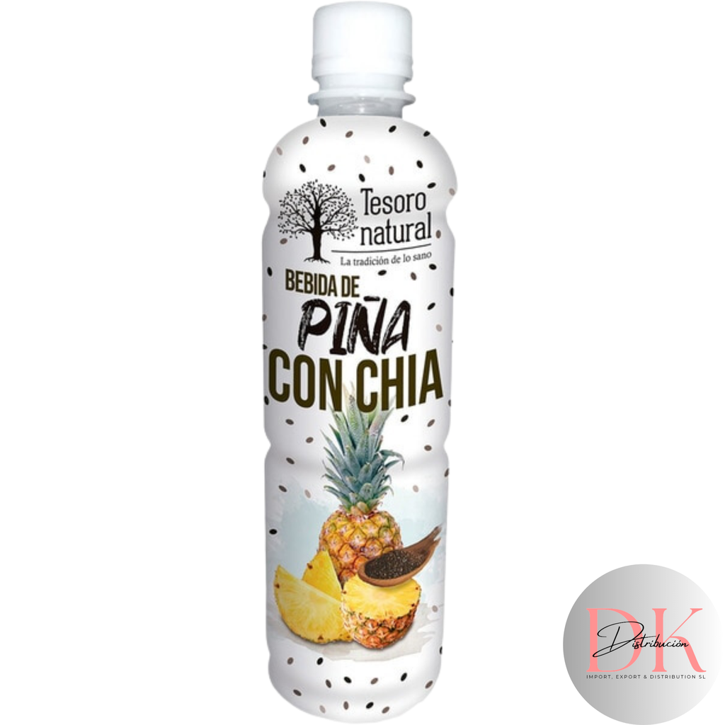 Bebida Piña con Chia Tesoro natural 450 ml