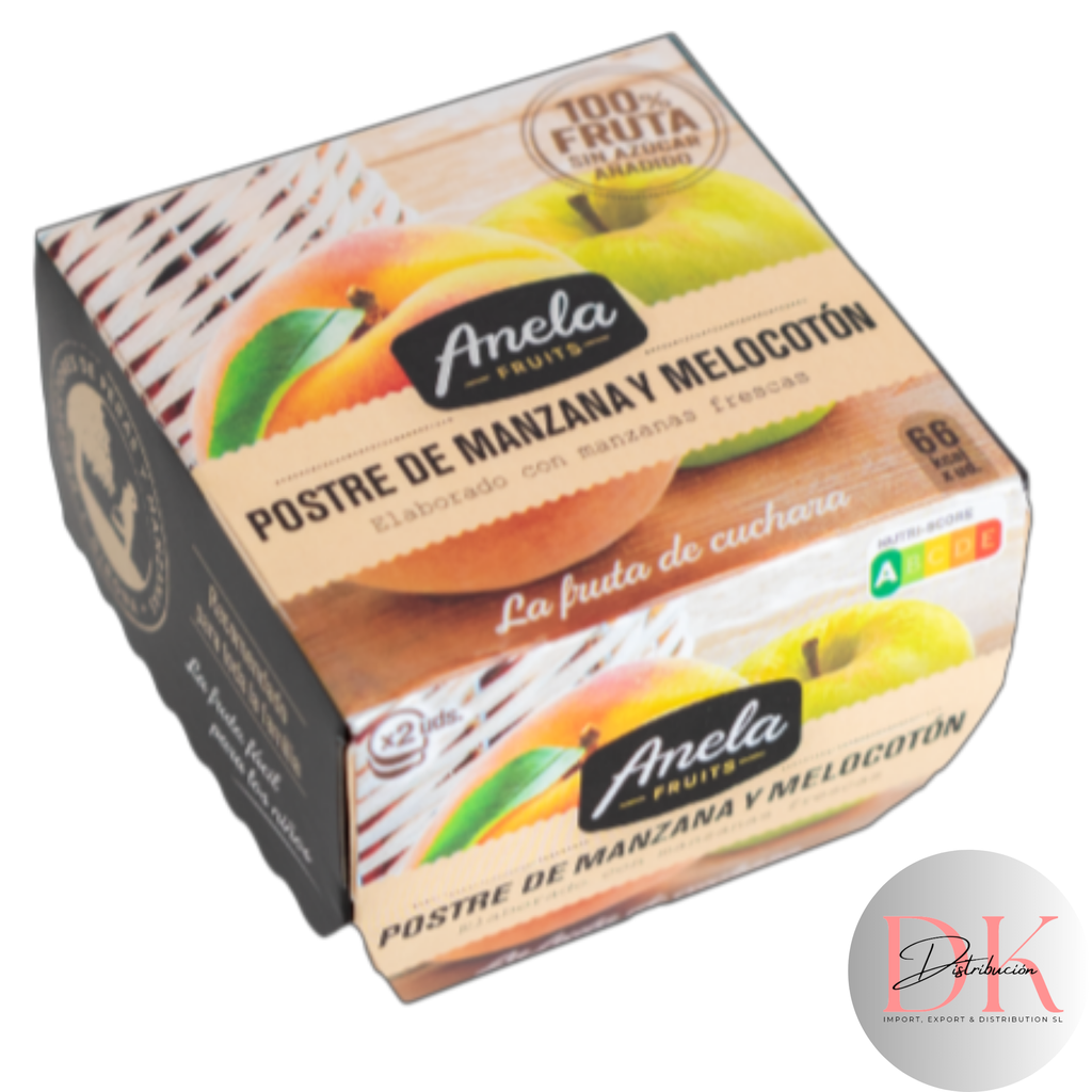 Anela Fruits Postre de Manzana y Melocotón