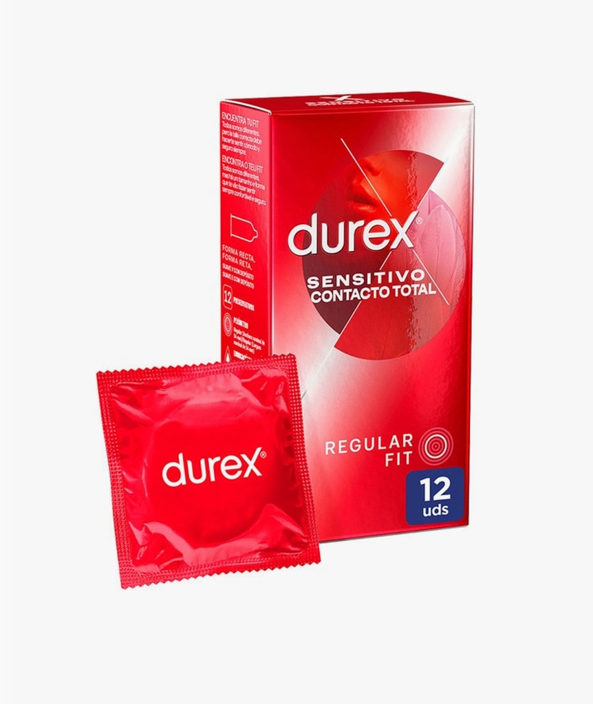 Durex Sensitivo Contacto Total Regular Fit 12u