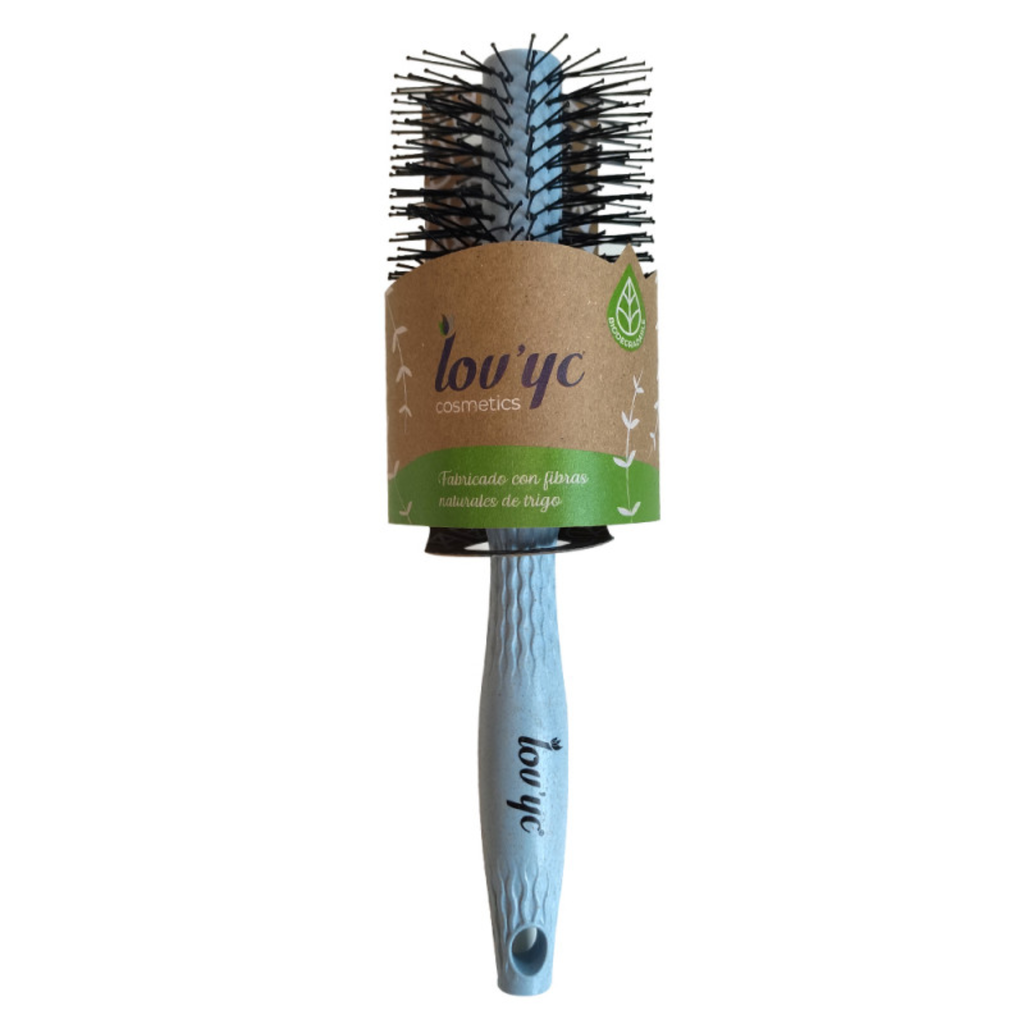 Lov'yc cepillo fibras de trigo 1 u. Redondo desenredante surtido colores minibox.