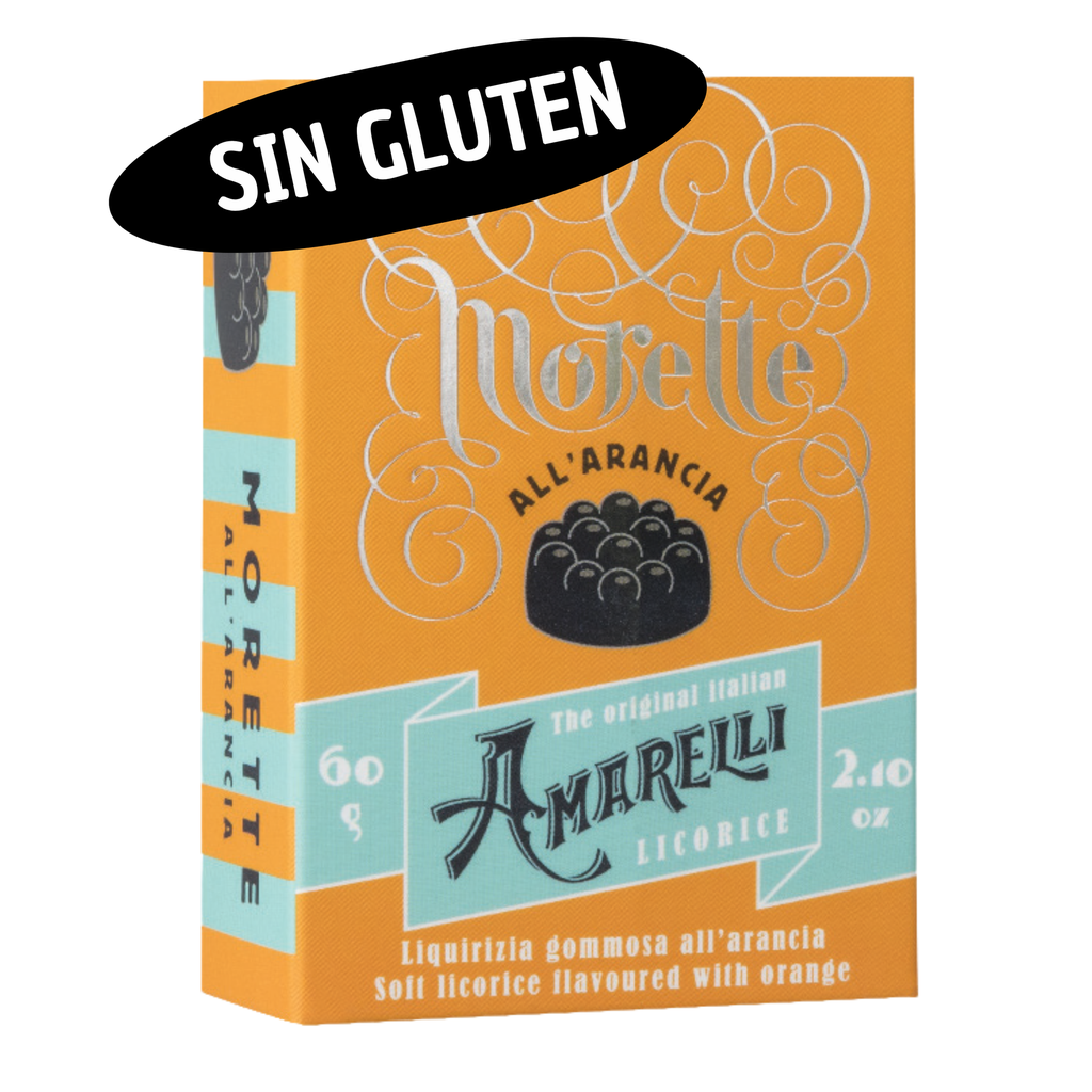 La Liquirizia Amareli- Morette All' Arancia Regaliz gomoso sabor Naranja 60g