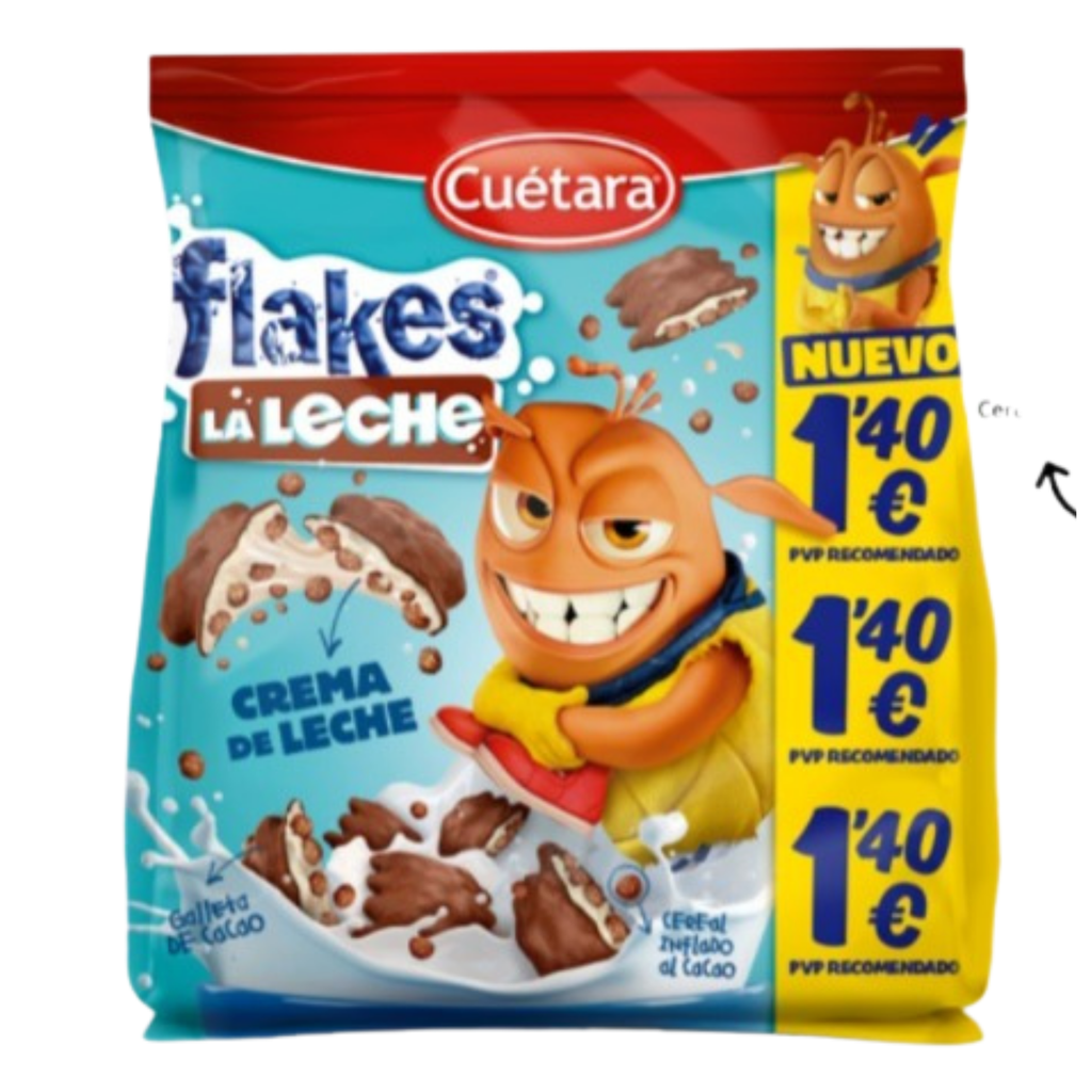 FLAKES LA LECHE 120GR. PVP 1,40€
