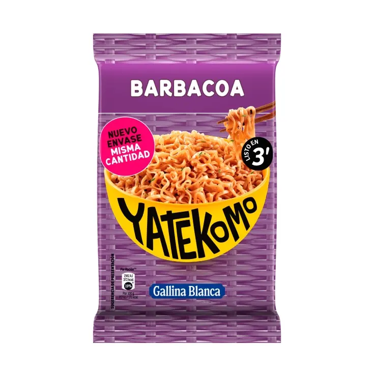 Yatekomo Bolsa Barbacoa 82g