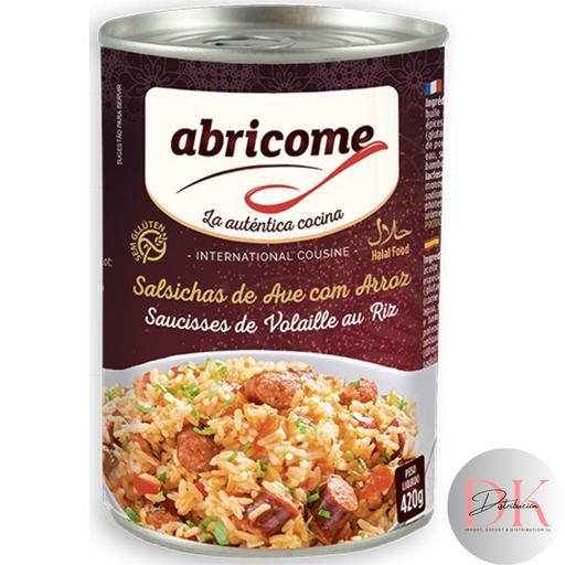 [354] Lata halal salchicha ave con arroz
