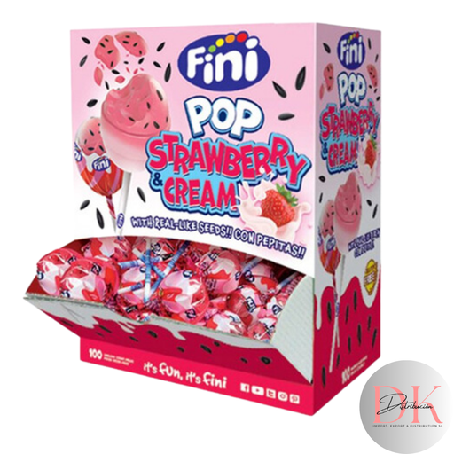 [FIN030] Finipop Fresa pepitas 100 unidades