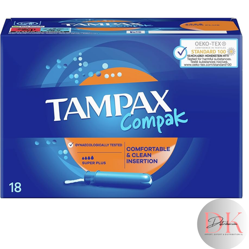[TR4167] Tampax compak 18 u. Super plus.