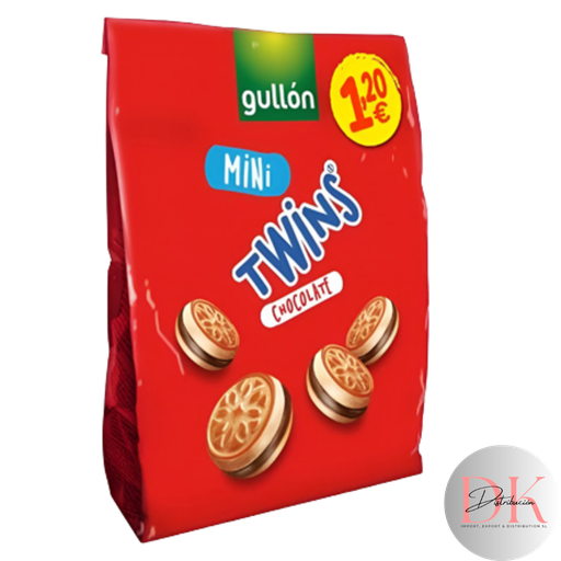 [T7022] Mini twins choco rojo 150g GULLON PVP1,2