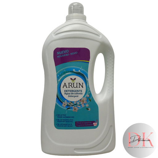 [TR009791] Arun detergente gel 60 dosis 4 L. Agua de colonia