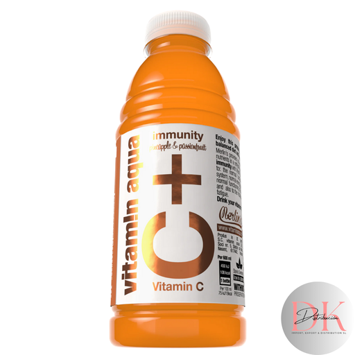 [201165] Vitamin Aqua C+ Pineapple & Passionfruit 600ml