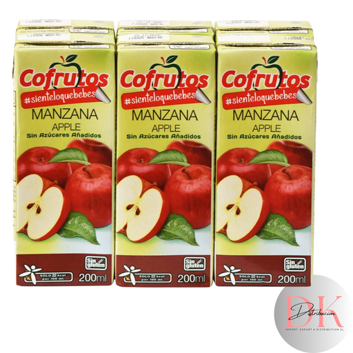 [COF12] Néctar Cofrutos Manzana mini-brik 200 ml. sin azúcar - pack 6