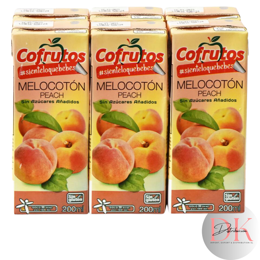 [COF13] Néctar Cofrutos Melocotón mini-brik 200 ml. sin azúcar - pack 6