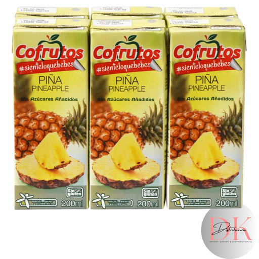 [COF15] Néctar Cofrutos Piña mini-brik 200 ml. sin azúcar - pack 6