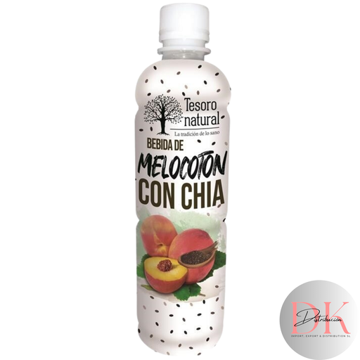 [ZN050-20] Bebida Melocoton con Chia Tesoro natural 450 ml