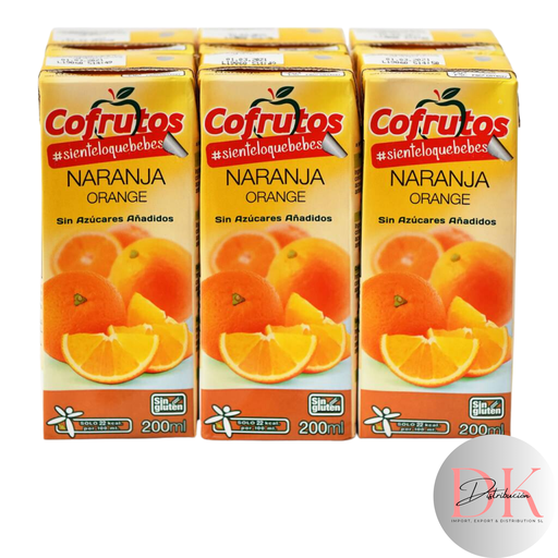 [COF21] Néctar Cofrutos Naranja mini-brik 200 ml. sin azúcar - pack 6