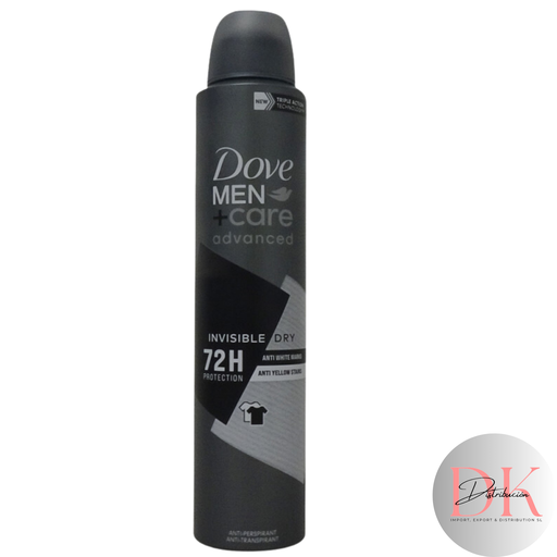 [TR010586] Dove desodorante spray 200 ml. Advanced men care invisible dry.