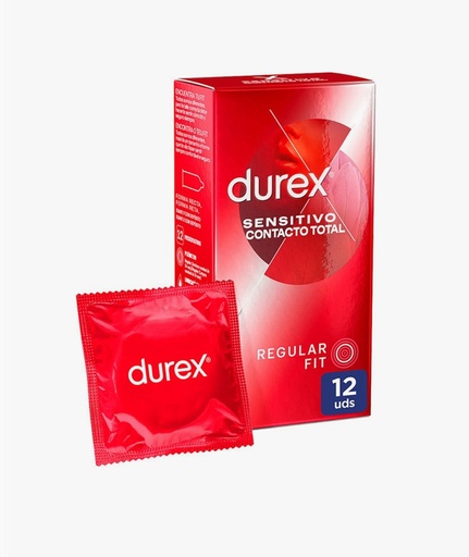 [DUR015] Durex Sensitivo Contacto Total Regular Fit 12u