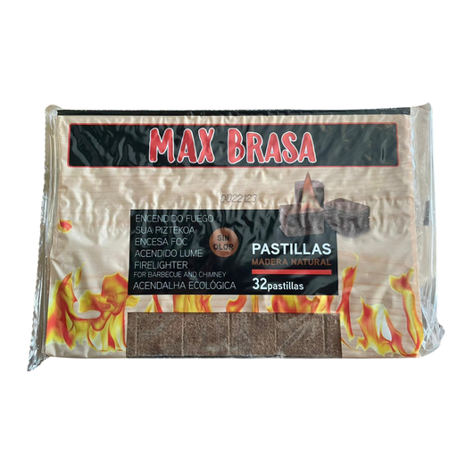 [CAR04] pastilla encendido ecológica Max Brasa 32 pastillas