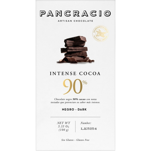 [PT32] Pancracio- Tableta Intense Cocoa 90%- Chocolate negro