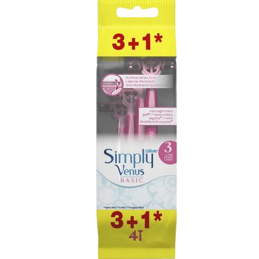 [58575] Gillette Venus Desechable Simply Basic (3+1)
